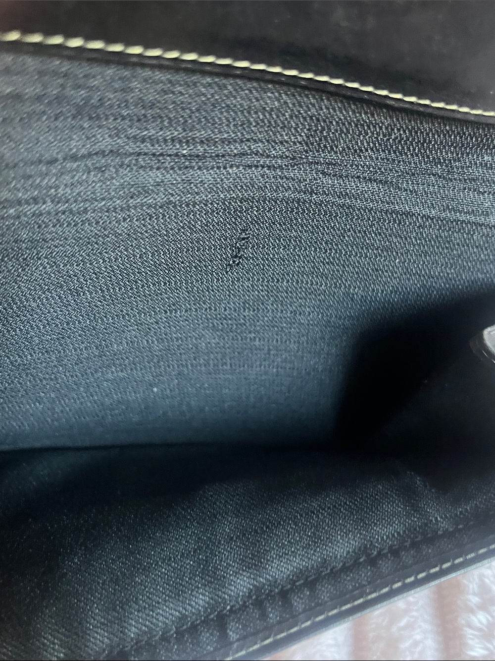 FENDI Vintage Striped Logo Wallet in Nero - Picture 9 of 11